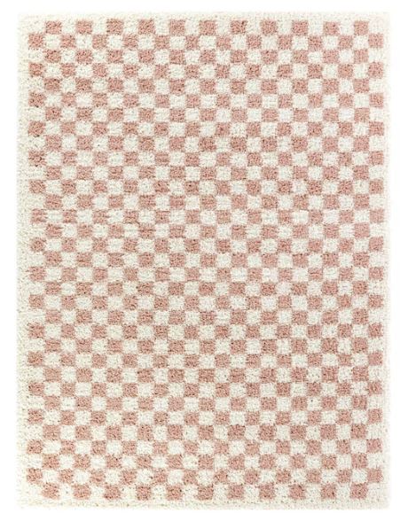 Balta Covey 8 x 10 (ft) Loomed Polypropylene Pink Rectangular Indoor Geometric Bohemian/Eclectic Spot Clean Only Area rug