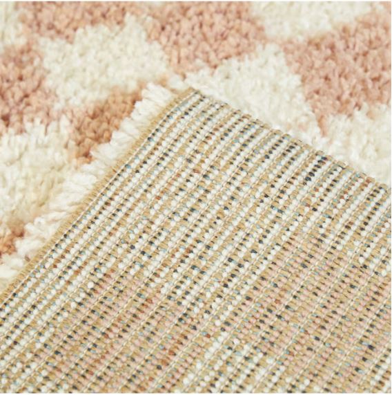 Balta Covey 8 x 10 (ft) Loomed Polypropylene Pink Rectangular Indoor Geometric Bohemian/Eclectic Spot Clean Only Area rug