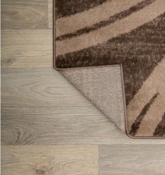Modern Abstract Circles Brown 7 ft. 10 in. x 10 ft. 2 in. Indoor Area Rug
