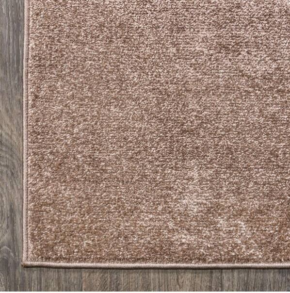 Haze Solid Low-Pile Brown 9 ft. x 12 ft. Area Rug