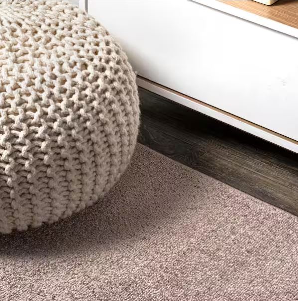 Haze Solid Low-Pile Brown 9 ft. x 12 ft. Area Rug