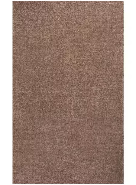 Haze Solid Low-Pile Brown 9 ft. x 12 ft. Area Rug