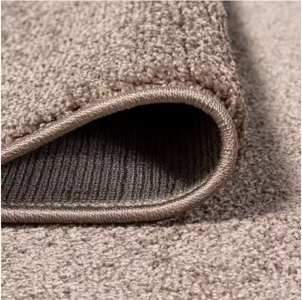 Haze Solid Low-Pile Brown 9 ft. x 12 ft. Area Rug