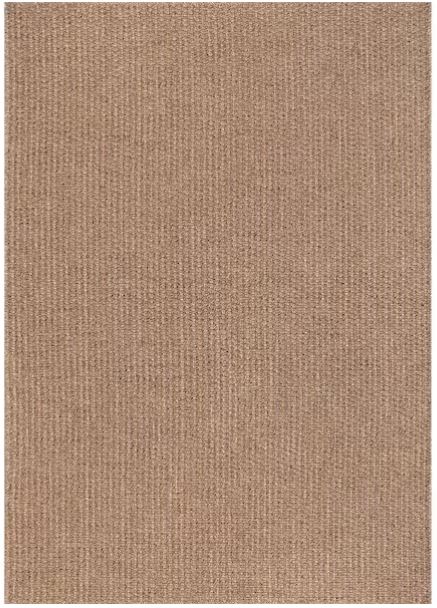 Natural 9 ft. x 12 ft. Wooly Easy Jute Washable Indoor Outdoor Area Rug