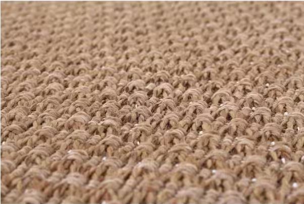 Natural 9 ft. x 12 ft. Wooly Easy Jute Washable Indoor Outdoor Area Rug