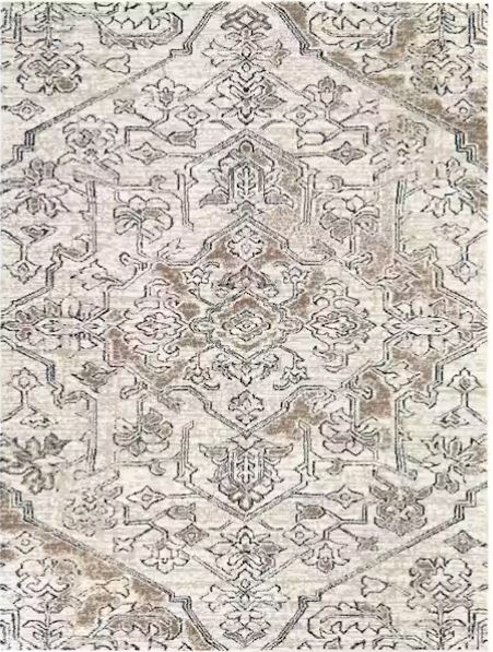 Rosehill Cream 5 ft. x 7 ft. Traditional Area Rug