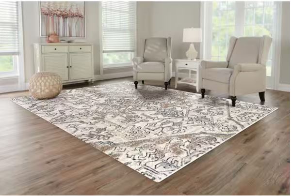 Rosehill Cream 5 ft. x 7 ft. Traditional Area Rug