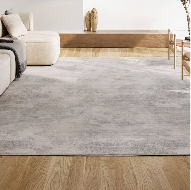 Aarhus High-Low Minimalist Scandi Striped Ivory/Cream 3 ft. x 5 ft. Indoor/Outdoor Area Rug