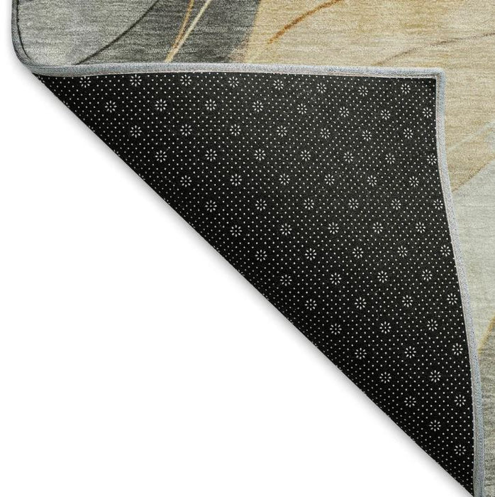 Premium Washable Super Soft Modern Waves Mayfield Rug - Gray - 5' x 7'6"