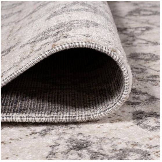 Idris Tribal Diamond Geometric Gray/Beige 4 ft. x 6 ft. Area Rug