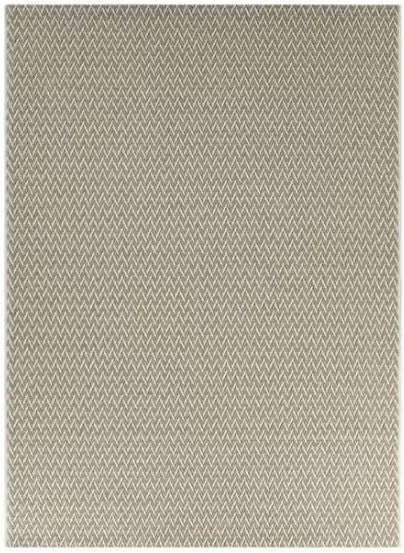 Cream 5 x 7 Natural Weave Indoor/Outdoor Area Rug