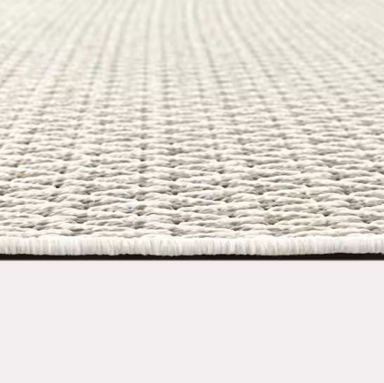 Cream 5 x 7 Natural Weave Indoor/Outdoor Area Rug