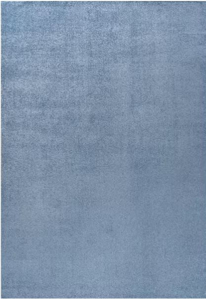 Haze Solid Low-Pile Classic Blue 8 ft. x 10 ft. Area Rug