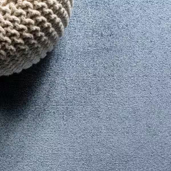 Haze Solid Low-Pile Classic Blue 8 ft. x 10 ft. Area Rug