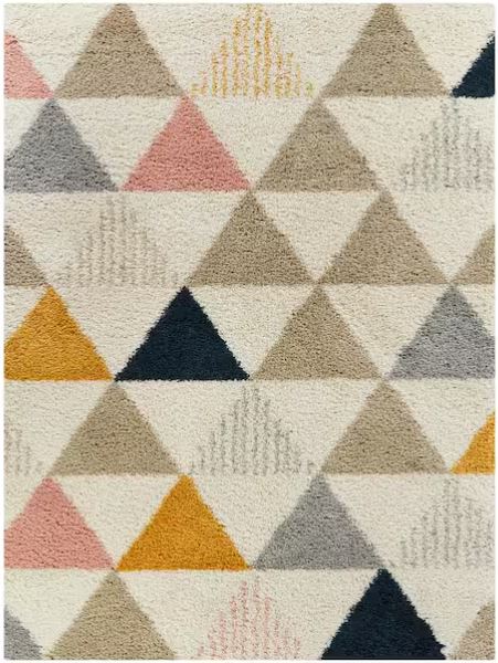 Parler White 5 ft. x 7 ft. Modern Shag Area Rug