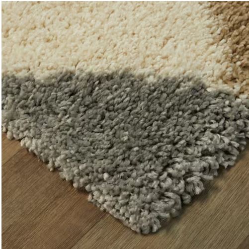 Parler White 5 ft. x 7 ft. Modern Shag Area Rug