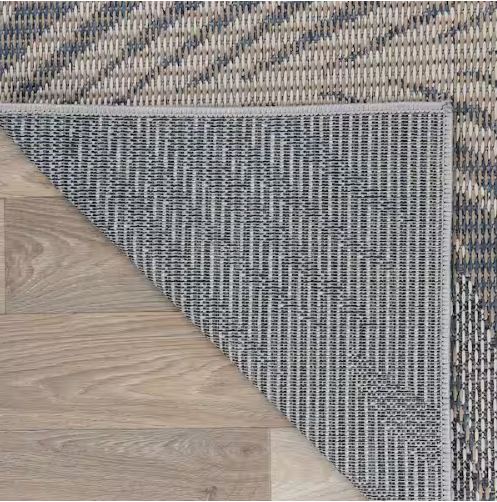Gray 7 ft. 10 in. x 10 ft. Bahama Palm Frond Indoor/Outdoor Area Rug