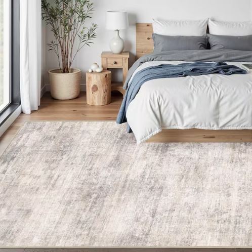 Aurora Beige/Gray 6 ft. x 9 ft. Modern Abstract Area Rug