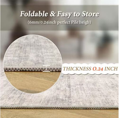 Aurora Beige/Gray 6 ft. x 9 ft. Modern Abstract Area Rug
