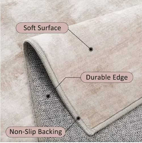 Monet Beige 8 ft. x 10 ft. Modern Abstract Area Rug