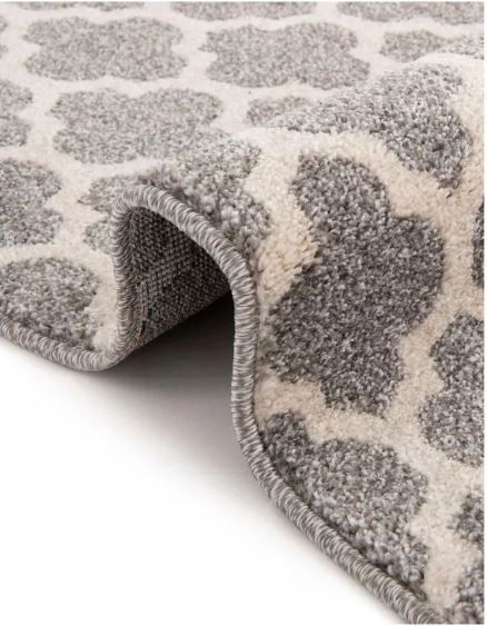 Unique Loom 5' 4 x 6' 1 Trellis Philadelphia Dark Gray Area Rug