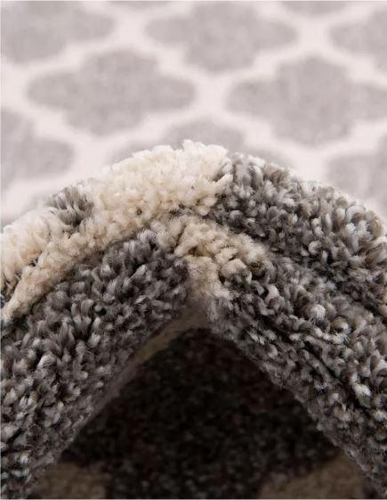 Unique Loom 5' 4 x 6' 1 Trellis Philadelphia Dark Gray Area Rug