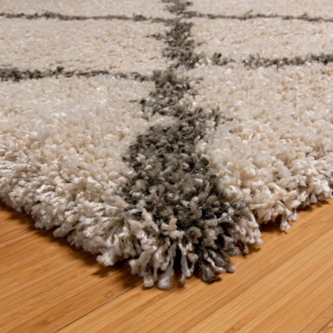 Thomasville Marketplace Luxury Shag Rug Collection, Trellis, 6'6" x 9'6"