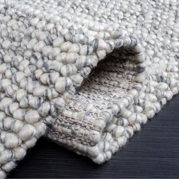 Natura NAT620 Hand Woven Indoor Area Rug - Light Grey/Ivory - 8'x10' - Safavieh