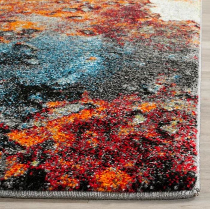 Glacier GLA125 Power Loomed Indoor Area Rug - Blue/Multi - 10'x10' - Safavieh