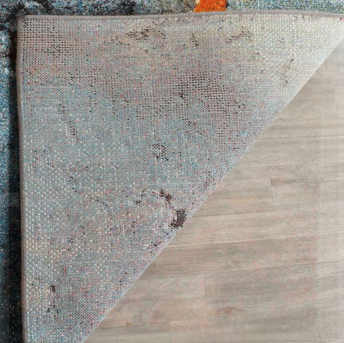 Glacier GLA125 Power Loomed Indoor Area Rug - Blue/Multi - 10'x10' - Safavieh