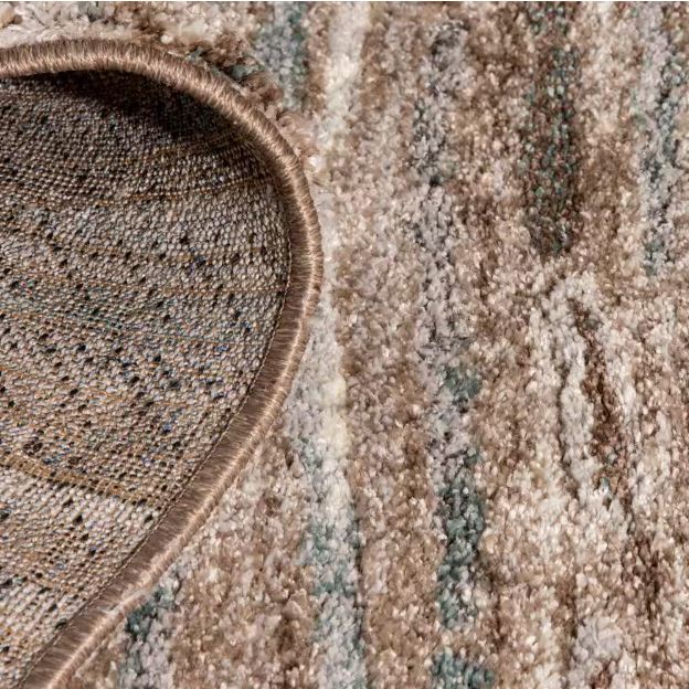 Shoreline Multi 8 ft. x 10 ft. Striped Area Rug and Deluxe 8 ft. x 10 ft. Rug Gripper Pad Combo