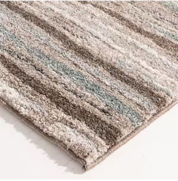 Shoreline Multi 5 ft. x 7 ft. Striped Area Rug