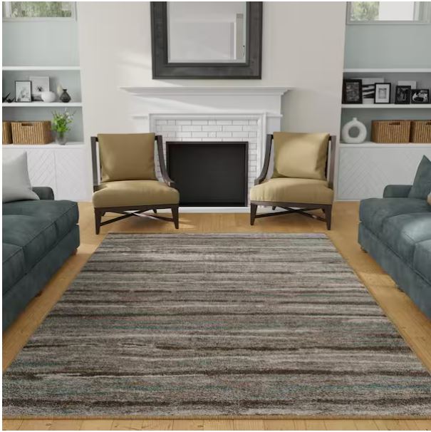 Shoreline Multi 5 ft. x 7 ft. Striped Area Rug