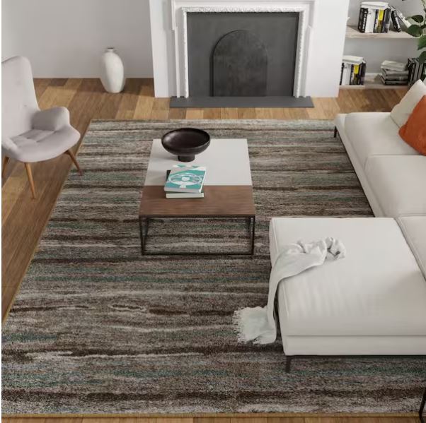 Shoreline Multi 5 ft. x 7 ft. Striped Area Rug