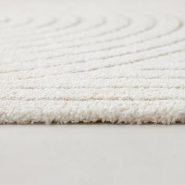 Caserio Cream 7 ft. x 7 ft. Abstract Square Area Rug