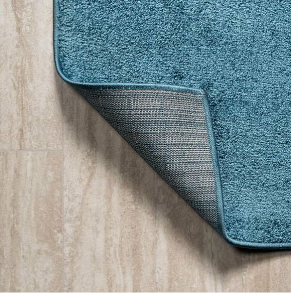 Haze Solid Low-Pile Turquoise 5 ft. x 8 ft. Area Rug