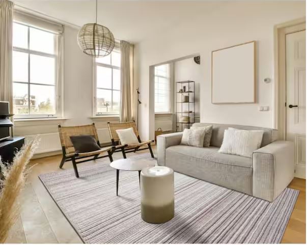 6 ft. x 9 ft. Ivory Cassie Stripe Area Rug