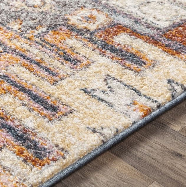 Livabliss Area Rugs for Living Room, 8x10 New Mexico Rustic Blue Rug, Bedroom Dining Room Home Decor Stain Resistant Carpet (7'10" x 10'2")