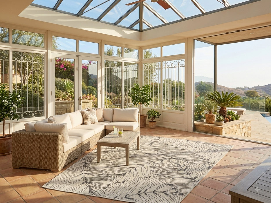 7'10" x 9'2" Indoor/Outdoor Area Rug