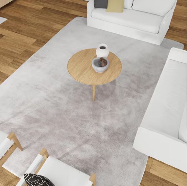Piper Grey 7.5' x 9.8' Solid Polyester Area Rug
