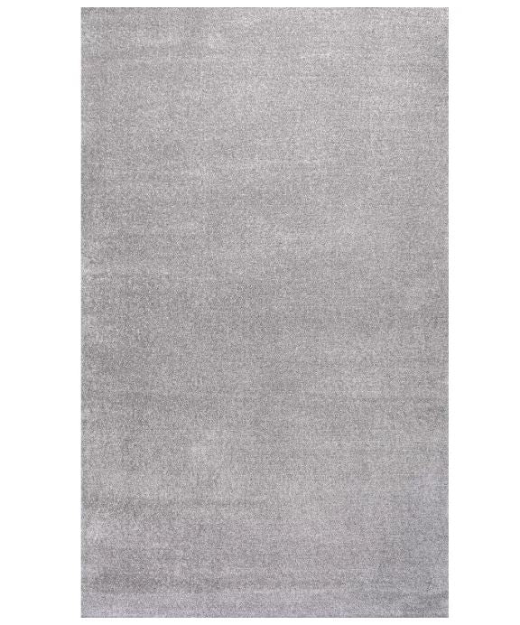 JONATHAN Y Haze Solid Low-Pile Light Gray 12 ft. x 15 ft. Area Rug, Non-Shedding, Easy-Clean, Durable Synthetic Fibers