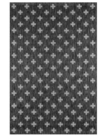 Umbria Charcoal 9 ft. 3 in. x 12 ft. 6 in. Indoor/Outdoor Area Rug