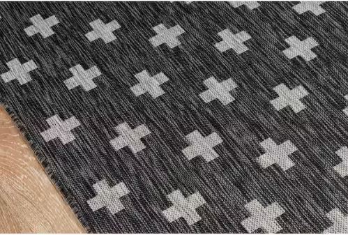 Umbria Charcoal 9 ft. 3 in. x 12 ft. 6 in. Indoor/Outdoor Area Rug