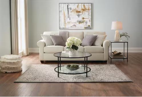 Skyline Gray 5 ft. x 7 ft.Floral Area Rug