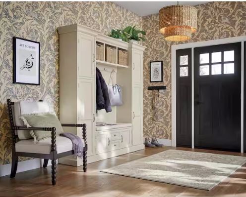 Skyline Gray 5 ft. x 7 ft.Floral Area Rug