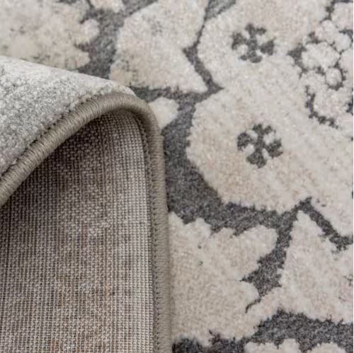Skyline Gray 5 ft. x 7 ft.Floral Area Rug