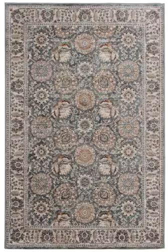Reynell Light Blue 6 ft. x 9 ft. ft. Floral Traditional Area Rug