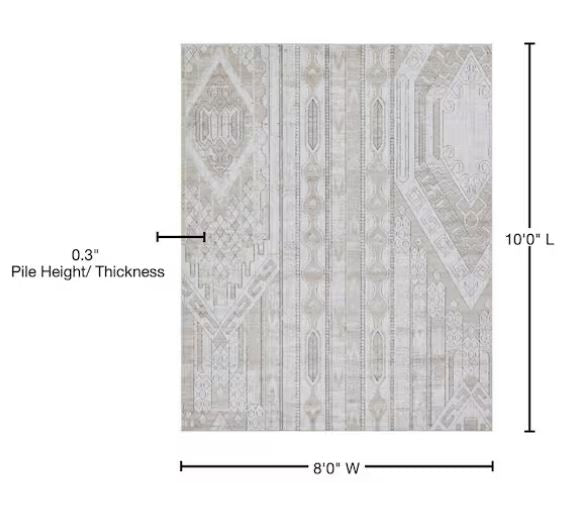 Portland Orford Tan 8 ft. x 10 ft. Area Rug