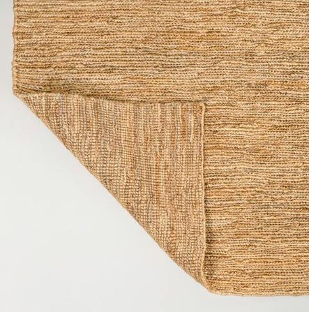 Griffin Rustic Farmhouse Woven Jute Solid Natural 4 ft. x 6 ft. Area Rug