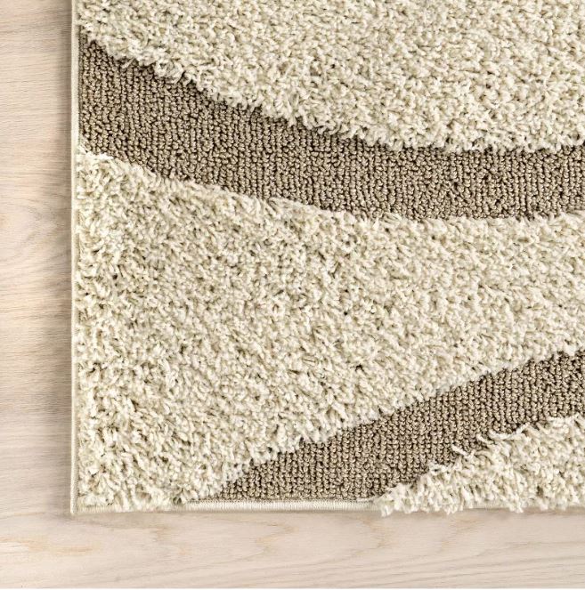 Nuloom Carolyn Modern Shag Area Rug, 6' 7" x 9', Cream